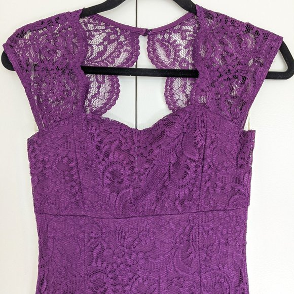 Purple lace formal maxi dress from Modcloth - Picture 5 of 6